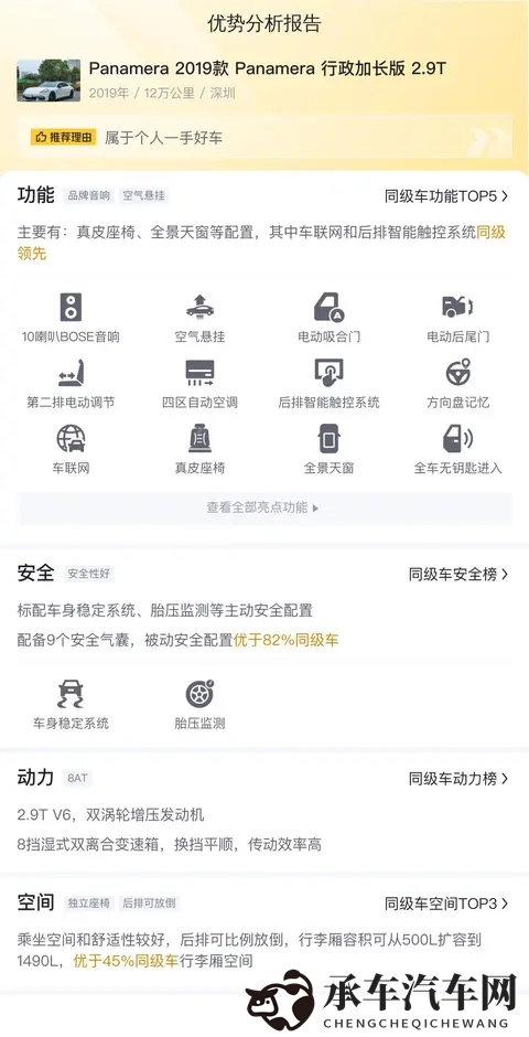 2019年Panamera行政加长版，12万公里，豪华依旧，还剩多少价值？-2