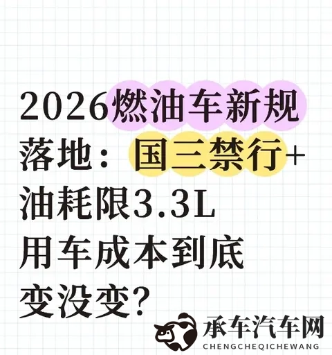 2026燃油车新规落地：国三禁行+油耗限33L 用车成本到底变没变？-1