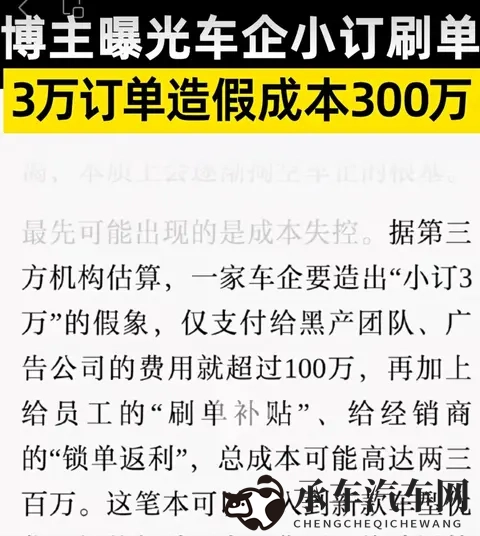 当国家出手整治“虚假营销”,那些注水的汽车订单终将无处可逃!-3