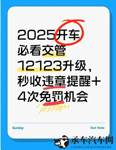 2025开车必看!交管12123升级,秒收违章提醒+4次免罚机会-1